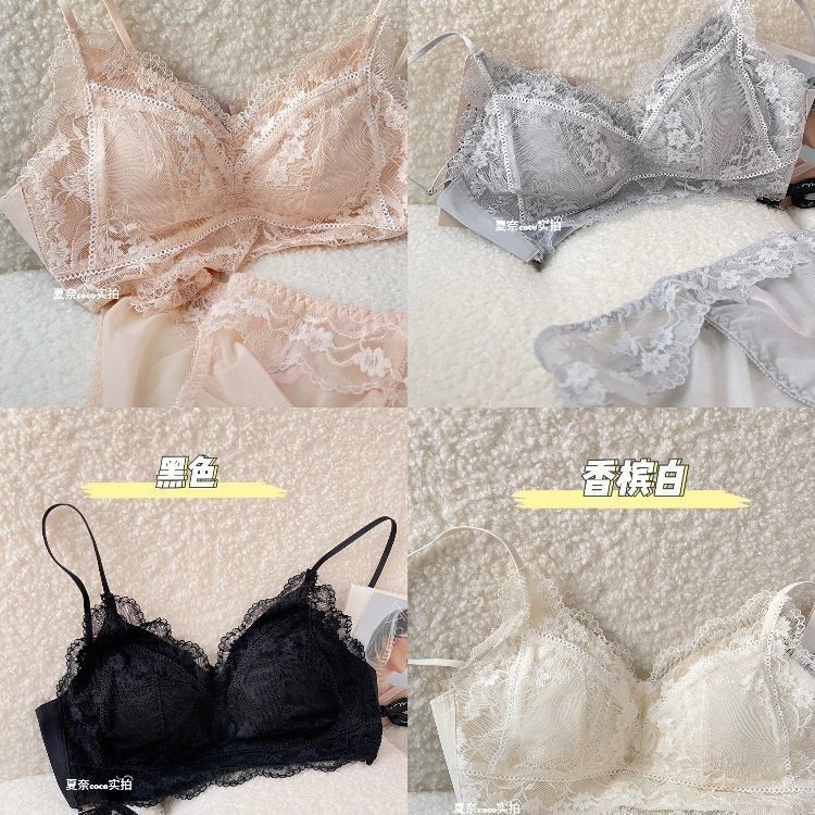 Đẹp Lưng Ren Bên Trong Trận Đấu Nữ Mùa Hè Mỏng Hình Chữ U Dây Ống Top Nhỏ Ngực Thoải Mái Không Vòng Thép Áo Ngực-Receiving