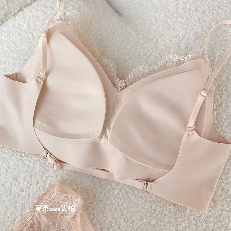 Đẹp Lưng Ren Bên Trong Trận Đấu Nữ Mùa Hè Mỏng Hình Chữ U Dây Ống Top Nhỏ Ngực Thoải Mái Không Vòng Thép Áo Ngực-Receiving