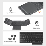 Bàn phím gấp có đèn nền Bluetooth Jomaa có bàn di chuột số có thể sạc lại Bàn phím có thể gập lại USB cho cửa sổ Mac os — ảnh 7