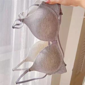 Liền Mạch Đóng Cửa Trước Gợi Cảm Nhỏ Ngực Thanh Niên Cô Gái Áo Ngực Mỏng Không Dây Bralette
