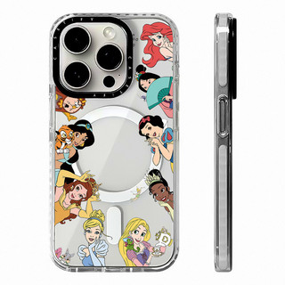 Ốp Sạc Từ Tính Không Dây Công Chúa Disney Tương Thích Cho IPhone11 12 13 14 15 16 Pro Max Cover 16 PLUS Silicon Mềm Trong Suốt Ốp Lưng Chống Sốc