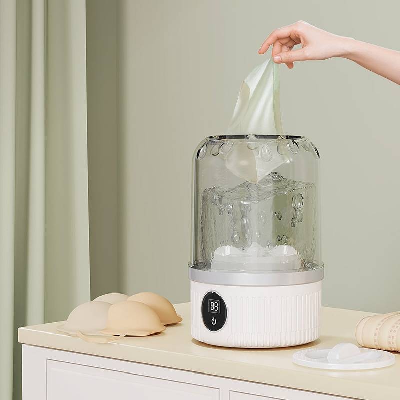 Thiết bị giặt Mini có thể gập lại có hẹn giờ tự động cho quần áo bé và tất