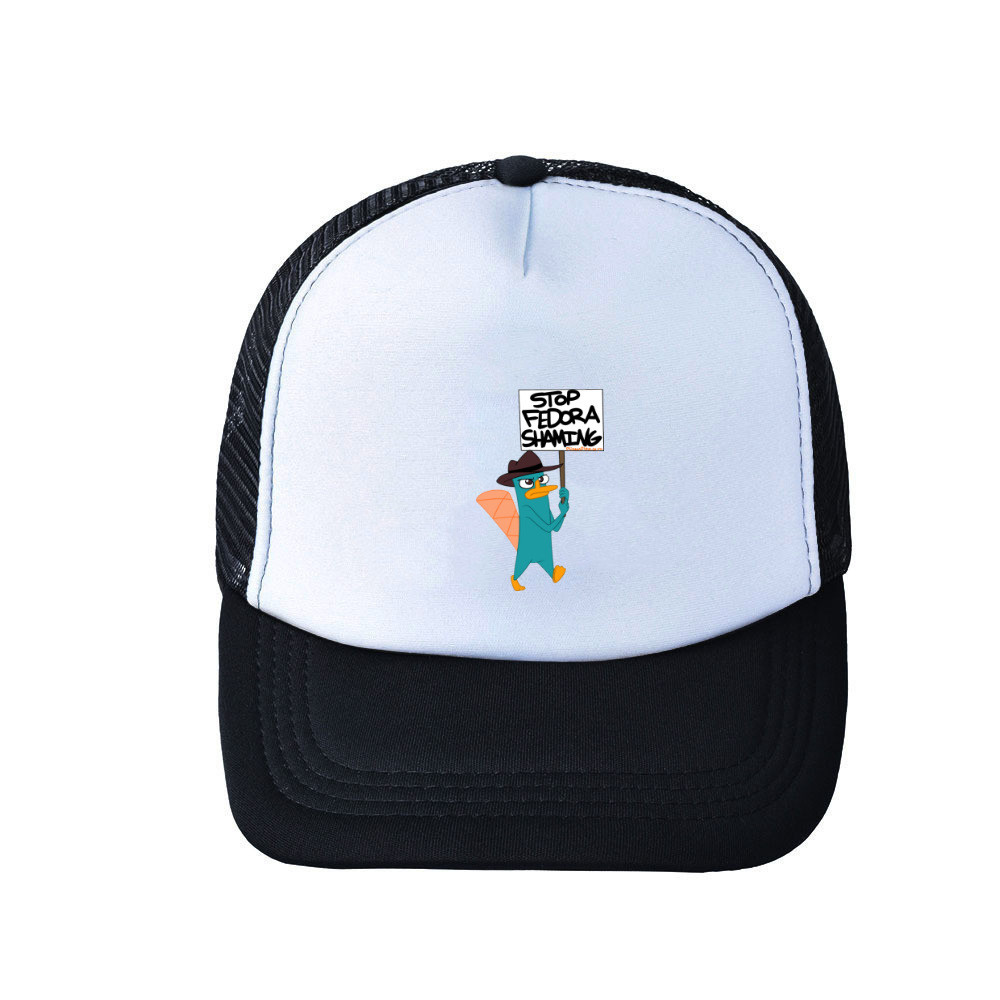 Mũ bóng chày Platypus Perry có thể điều chỉnh Lưới Acrylic rộng vành dành cho người hâm mộ mùa hè