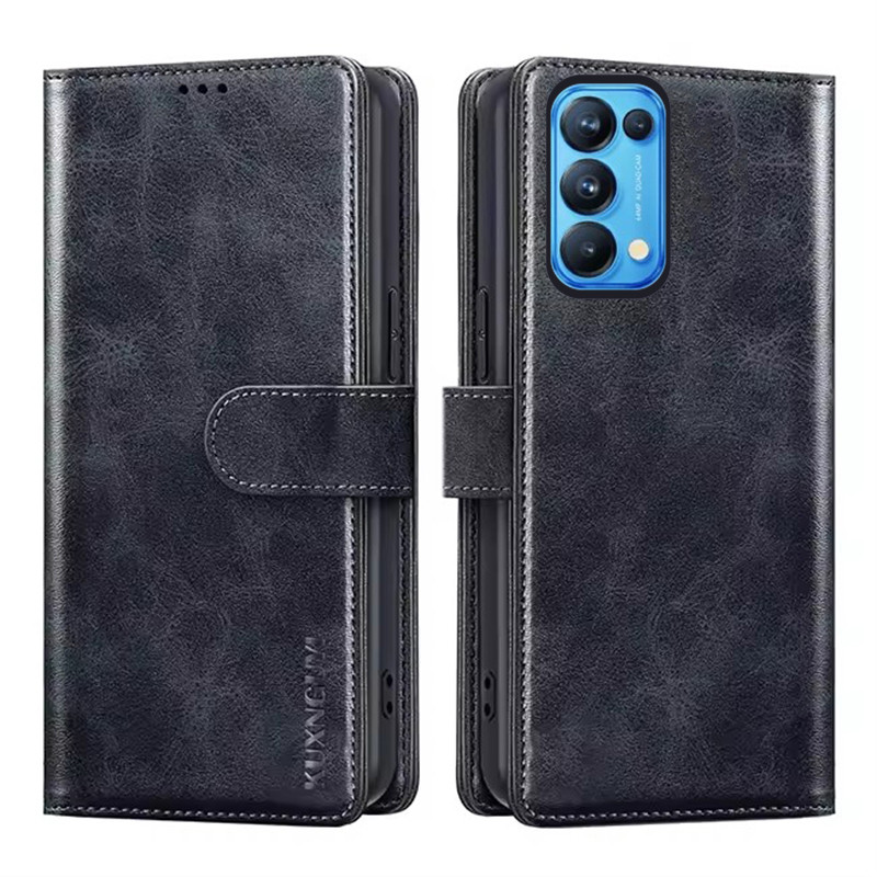 Ốp điện thoại ví cho OPPO Reno 5 4 6 Pro 4G 5G có ngăn đựng thẻ Vỏ bảo vệ bằng da lật từ tính OPPO Reno6 Pro 5G Reno5 Pro 5G Reno4 Pro 4G