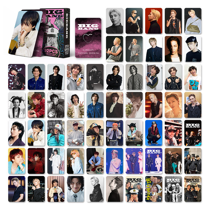 LINXX 92 Chiếc BIGBANG G-Dragon Bộ Sưu Tập Đặc Biệt Lomo Cards Bộ Với Hình Ảnh Độ Nét Cao Quạt K-Pop Hàng Hóa Sưu Tập Photocards