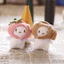 Móc khóa mèo sang trọng mềm mại Đồ chơi thú nhồi bông Taiyaki Thiết kế đầu để trang trí túi