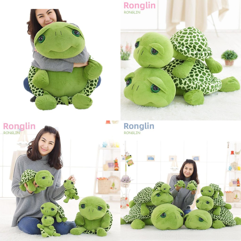 Đồ chơi Rùa sang trọng có đôi mắt to Động vật nhồi bông mềm Pp Cotton Quà tặng cho trẻ em