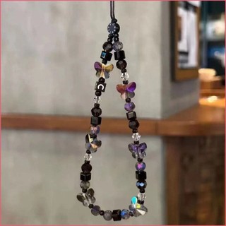 Dây đeo điện thoại hình bướm Noir Aura, dây đeo điện thoại đa năng, dây đeo tay, quà tặng