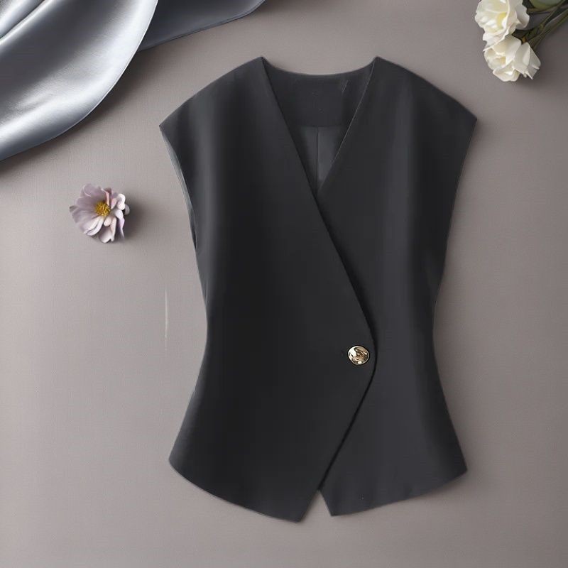 Lan ~ Áo Vest Mặc Bên Ngoài Áo Vest Nhỏ Xuân Thu Phong Cách Mới Thời Trang Phù Hợp Với Tính Khí Hàng Đầu Mỏng Hơn Nhìn Không Đều Phù Hợp Với Áo Vest