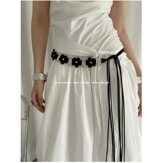 Phong Cách Hàn Quốc Bohemian và Mori với Hoa Nhỏ, Dây eo Điều Chỉnh được, Thắt Lưng Dây Xích cho Tất cả Trang phục
