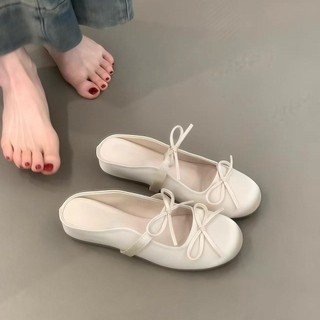 Tăng Mũi Giày Sandal Nữ Bên Ngoài 2025 Phong Cách Mới Xuân Hè Sang Trọng Dạ Hội Phong Cách Mary Dép Đơn