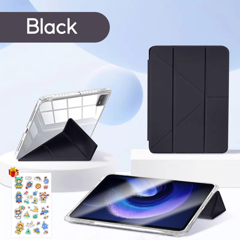 Ốp lưng TBTIC cho Xiaomi Pad 8/7 Pro, vỏ cứng acrylic có khe để bút, phiên bản 2024, 11.2 inch, tự động bật màn hình, trong suốt – ảnh mô tả chi tiết 11