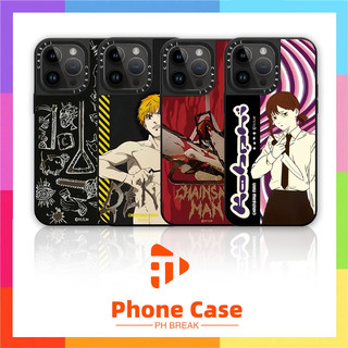 Ốp lưng gương Chainsaw Man cho iPhone 11 12 13 14 15 16 Pro Max X XR XS 7 8 Plus, vỏ cứng chống sốc