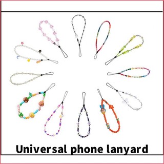 Bướm Ngọc Trai Trái Tim Cầu Vồng Cổ Tay Điện Thoại Charm Vòng Tay Cho Điện Thoại Tay Đa Năng Dây Buộc Cô Gái Quà Tặng