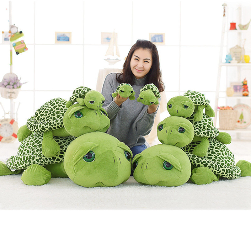 Đồ chơi Rùa sang trọng có đôi mắt to Động vật nhồi bông mềm Pp Cotton Quà tặng cho trẻ em