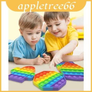 Đồ chơi bong bóng silicon cầu vồng 12cm vui nhộn với nhiều hình dạng đáng yêu khác nhau cho mọi lứa tuổi