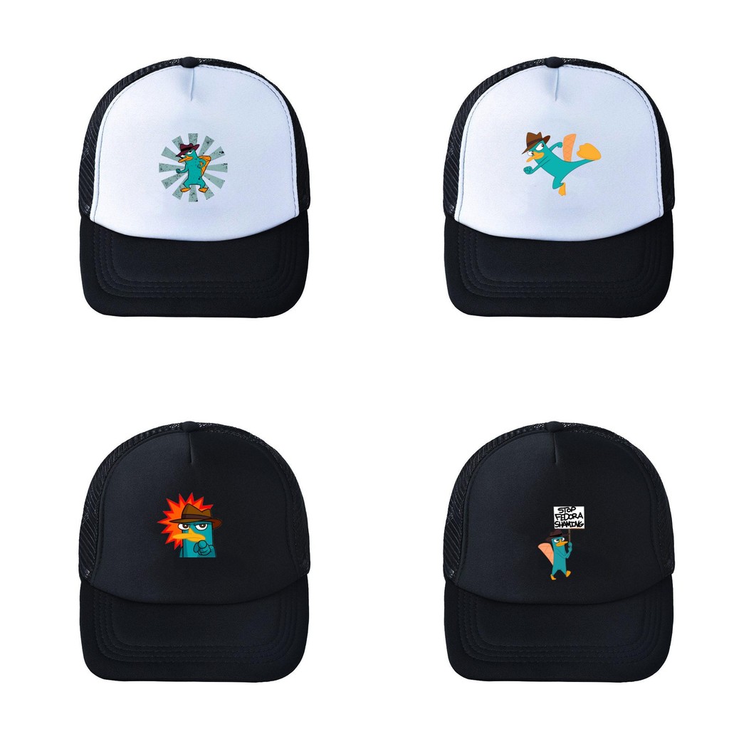 Mũ bóng chày Platypus Perry có thể điều chỉnh Lưới Acrylic rộng vành dành cho người hâm mộ mùa hè