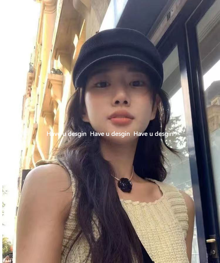 Mũ Blogger Thoáng Khí Newsboy Phù Hợp Mặt Nhỏ Hình Bát Giác Che Nắng Hợp Thời Trang Thiết Kế Hàn Quốc Ins