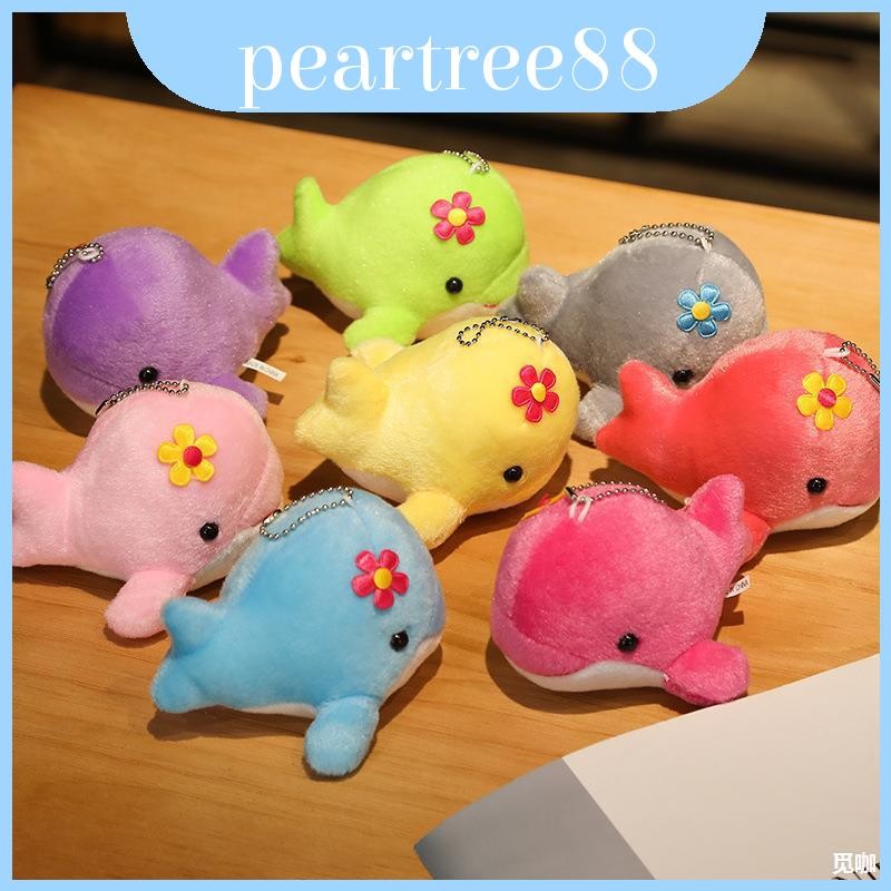 Kích thước Nhỏ Thú Nhồi Bông Cá Heo Mặt Dây Chuyền Whimsical Sang Trọng Đồ Chơi Cho Logo Thương Hiệu