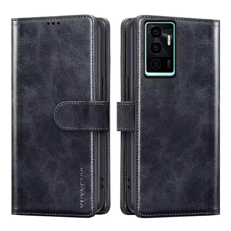 Ví Ốp Lưng Điện Thoại Vivo V23E 4G 5G Có Giá Đỡ Thẻ Đế Da Lật Từ Tính Bảo Vệ Chống Sốc Cho Vivo V23E 5G 4G
