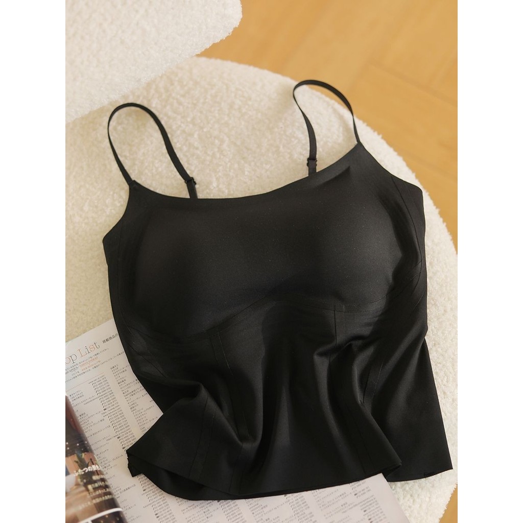 2025 Phong Cách Mới Liền Mạch Mỏng Hơn Nhìn Bên Trong Sling Đi Kèm Coaster Mặc Ngoài Slim-fit Lưng Đẹp Dưới