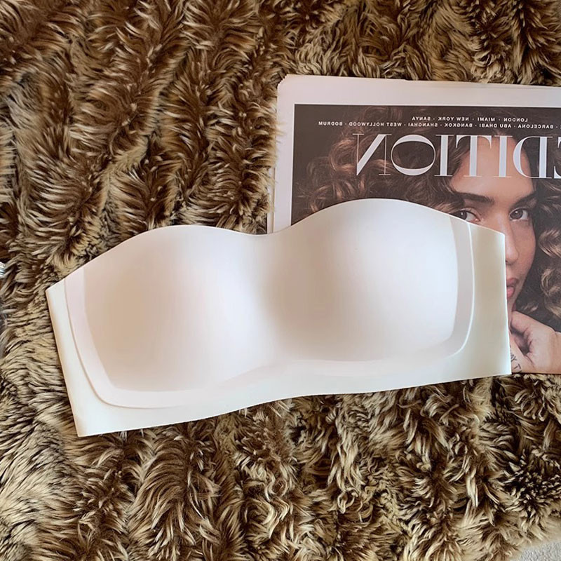 [Sẵn sàng] Áo ngực push up chống trượt quây, quần lót không dây dành cho nữ, đồ lót cốc mỏng liền mạch