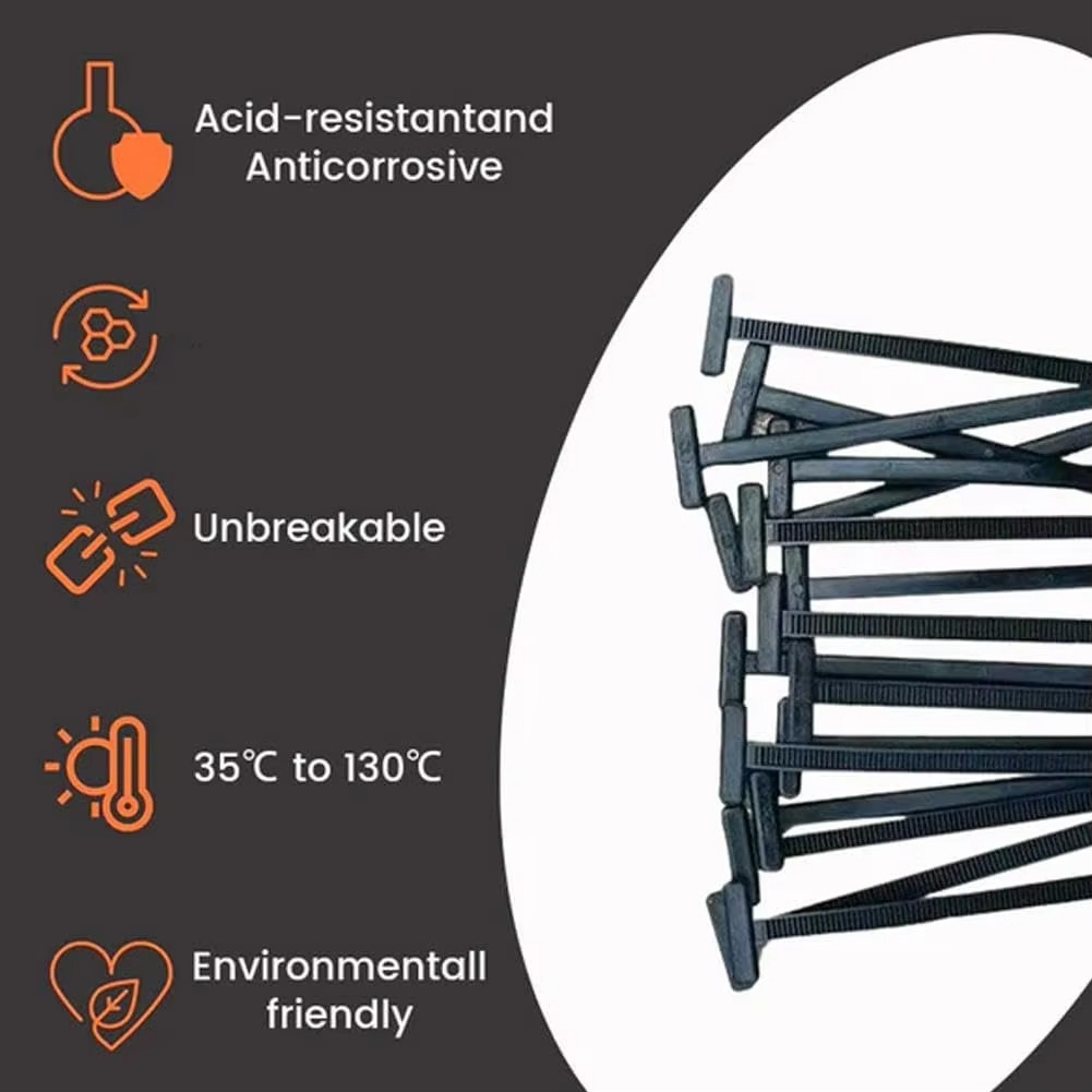 Nylon Đa Năng Dây Buộc Cáp Khóa-Túi Chịu Lực Zip Ties Giá Đỡ Với Pin & Nút Thiết Kế Dây Cáp Nhựa Dây Buộc Dụng Cụ Chốt Thân Xe