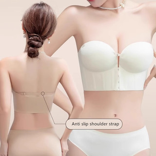 Thời Trang Gợi Cảm Cô Gái Trẻ Ngực Nhỏ Áo Ngực Liền Mạch Đóng Cửa Trước Không Dây Quần Lót Nữ Tập Hợp