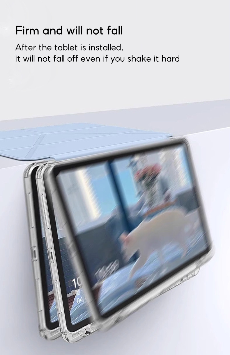 Ốp lưng TBTIC cho Xiaomi Pad 8/7 Pro, vỏ cứng acrylic có khe để bút, phiên bản 2024, 11.2 inch, tự động bật màn hình, trong suốt – ảnh mô tả chi tiết 5