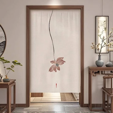 Mới Phong Cách Trung Quốc Zen Cửa Rèm Phân Vùng Rèm Phòng Tắm Cửa Đến Cửa Khối Vệ Sinh Nửa Phần Tấm Thảm Rèm