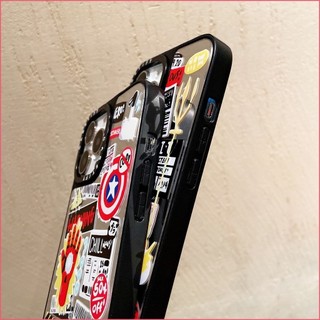 Ốp lưng gương Marvel DC Ironman Hulk Superman Batman cho iPhone 16 15 14 13 12 11 Pro Max XS X XR
