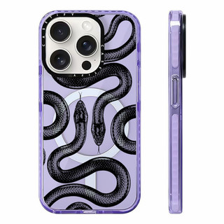 CASETIFY Vỏ sạc từ tính không dây Black King Snake chất lượng cao Tương thích cho IPhone11 12 13 14 15 16 Pro Max Cover 16 PLUS Vỏ silicon mềm trong suốt Vỏ chống sốc
