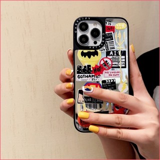 Ốp lưng gương Marvel DC Ironman Hulk Superman Batman cho iPhone 16 15 14 13 12 11 Pro Max XS X XR