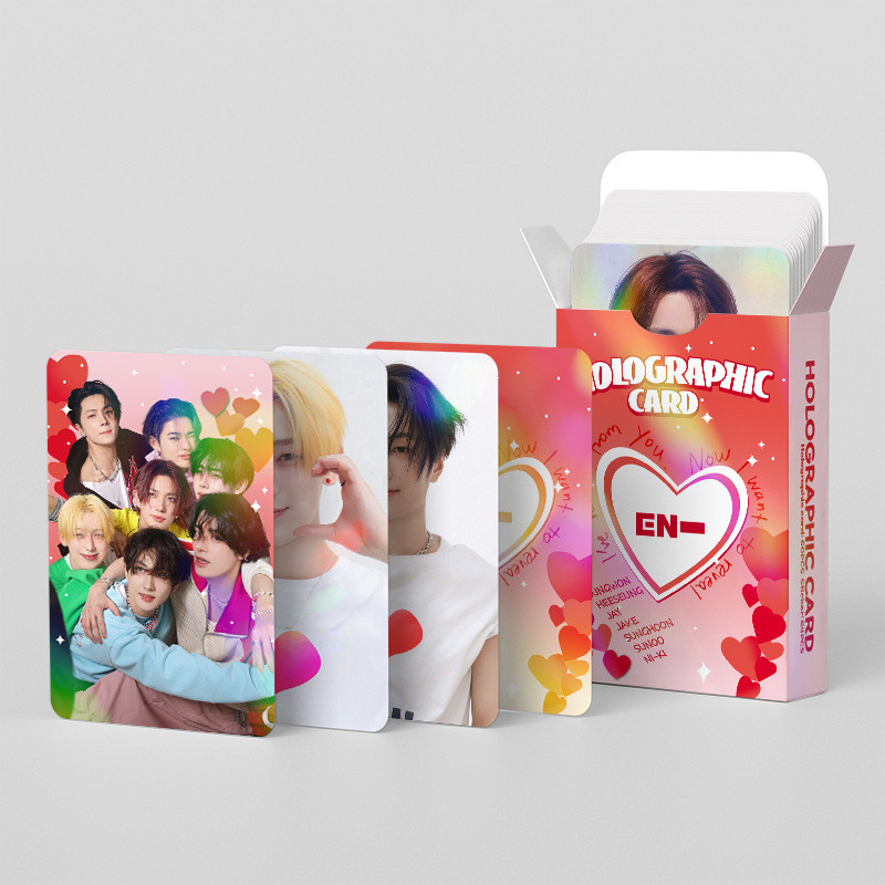 LINXX 124 Chiếc ENHYPEN Trọn Bộ Sưu Tập Lomo Cards HD Long Lanh Laser Photocards Sóng Hàn Quốc Quạt Sưu Tập Kpop Thẻ Giao Dịch Merch