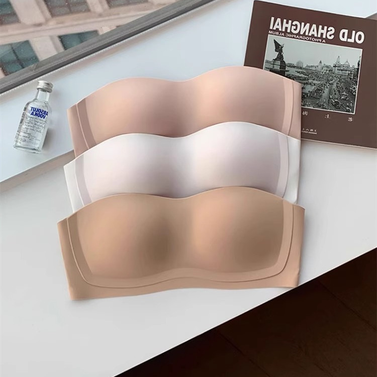 [Sẵn sàng] Áo ngực push up chống trượt quây, quần lót không dây dành cho nữ, đồ lót cốc mỏng liền mạch