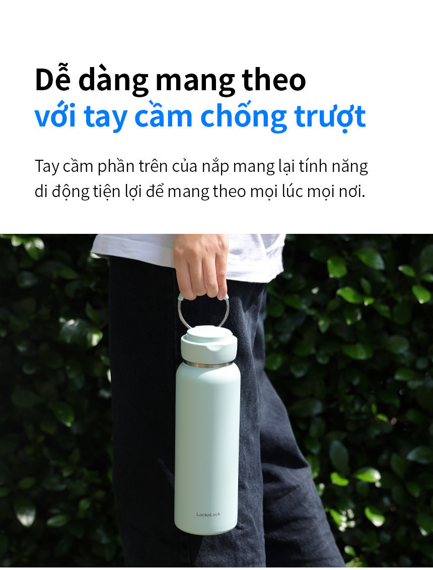 Bình giữ nhiệt LocknLock Sling Ring Tumbler 650ml LHC4321, 800ml ...