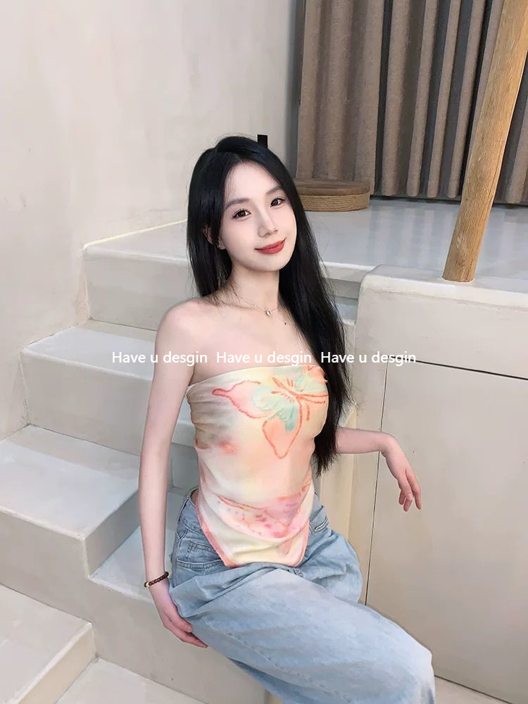 Have u desgin Phiên Bản Hàn Quốc Cảm Thấy Bầu Không Khí 70cm Khăn Vuông Khăn Trùm Đầu Nữ Hot Girl Ống Top Khăn Lụa Đi Biển Kỳ Nghỉ Che Nắng Đầu Chống Nắng