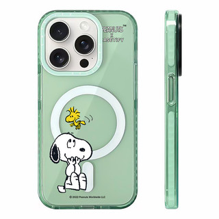 CASETIFY Peanuts Vỏ sạc từ tính không dây Snoopy dễ thương Tương thích cho IPhone11 12 13 14 15 16 Pro Max Cover 16PLUS Silicone Mềm trong suốt Vỏ chống sốc