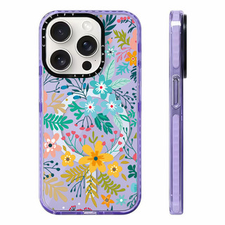 CASETIFY Vỏ sạc từ tính không dây hoa mùa xuân lấp lánh tương thích cho IPhone11 12 13 14 15 16 Pro Max Cover 15 16 PLUS Silicone mềm trong suốt Vỏ chống sốc
