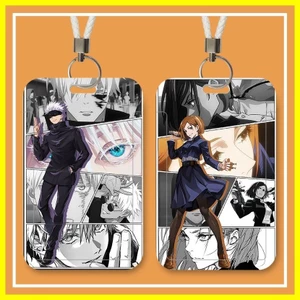 Hộp đựng thẻ Gojo Satoru Itadori Yuji Spell Back to Battle Card Holder Học sinh Hộp đựng thẻ trong khuôn viên trường Thẻ gạo Xe buýt làm việc Hộp bảo vệ ID nhận dạng thương hiệu