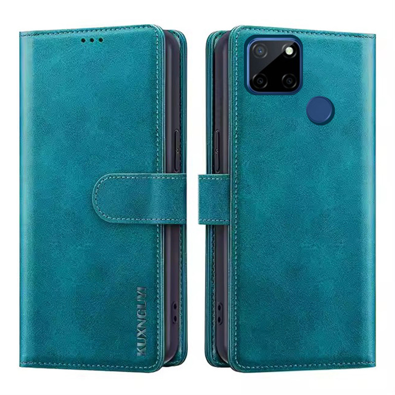 Ốp Điện Thoại Ví Cho OPPO Realme C12 C15 C25 C25S Có Hộp Đựng Thẻ Bao Da Lật Từ Tính Cho Realme C15 RMX2180 C25S RMX3195