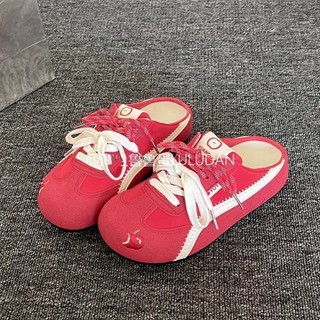 Giày Birkenstock Phù Hợp Với Nữ 2025 Phong Cách Mới Mùa Hè Một Chân Phù Hợp Với Váy Siêu Nóng Baotou Nửa Dép Nữ