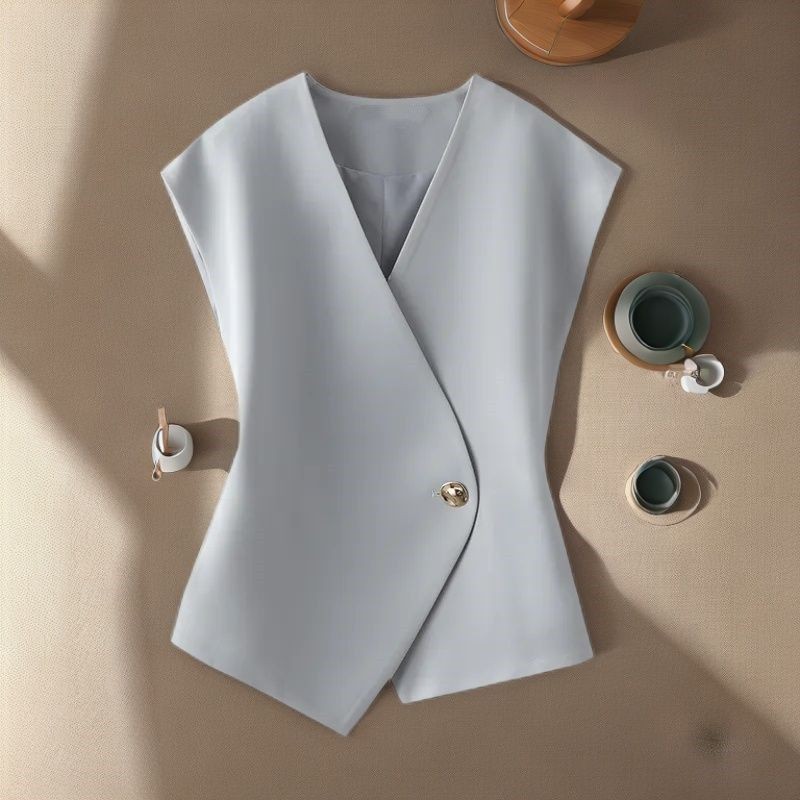 Lan ~ Áo Vest Mặc Bên Ngoài Áo Vest Nhỏ Xuân Thu Phong Cách Mới Thời Trang Phù Hợp Với Tính Khí Hàng Đầu Mỏng Hơn Nhìn Không Đều Phù Hợp Với Áo Vest
