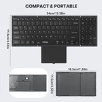Bàn phím gấp có đèn nền Bluetooth Jomaa có bàn di chuột số có thể sạc lại Bàn phím có thể gập lại USB cho cửa sổ Mac os — ảnh 6