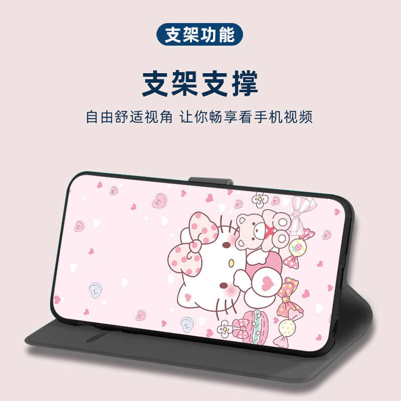 Ốp Điện Thoại Hoạt Hình Hoạt Hình Thích Hợp Cho OPPO Reno 10 Pro 13 11 12 F 5G Ốp Da Tươi KT Cat Dễ Thương