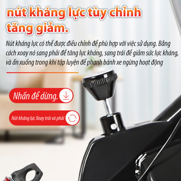 S500N[MALL] - Xe đạp tập thể dục tại nhà cao cấp kèm đồng hồ đo nhịp ...