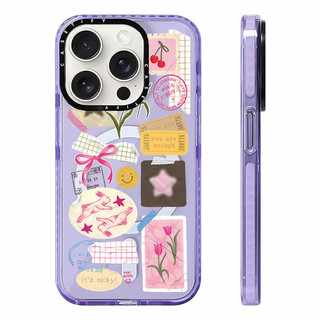 CASETIFY Tulip Bưu Thiếp Nhãn Dán Vỏ Sạc Từ Tính Không Dây Tương Thích Cho IPhone11 12 13 14 15 16 Pro Max Cover 16 PLUS Silicon Mềm Trong Suốt Ốp Lưng Chống Sốc