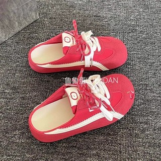 Giày Birkenstock Phù Hợp Với Nữ 2025 Phong Cách Mới Mùa Hè Một Chân Phù Hợp Với Váy Siêu Nóng Baotou Nửa Dép Nữ