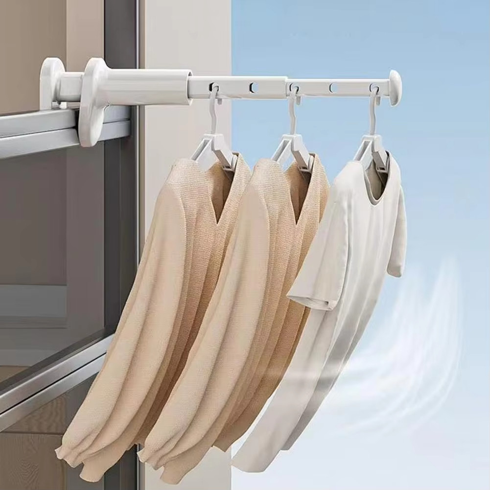 3 Chiếc Có Thể Gập Lại Quần Áo Giá Phơi Quần Áo Tiết Kiệm Không Gian Di Động Móc Treo Du Lịch Mạnh Chịu Lực Móc Treo Đa Năng Nhà Tổ Chức Móc Treo