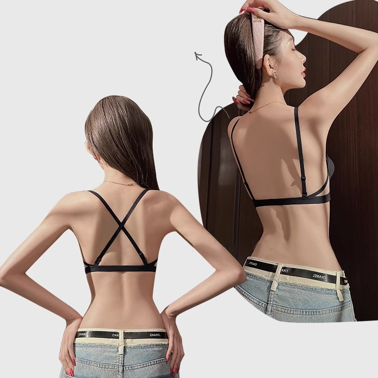 [Giảm giá hấp dẫn] Áo ngực liền mạch Đóng cửa phía trước lưng đẹp gợi cảm Ngực nhỏ Đẩy lên Đồ lót nữ Đồ lót nữ không dây mềm mại